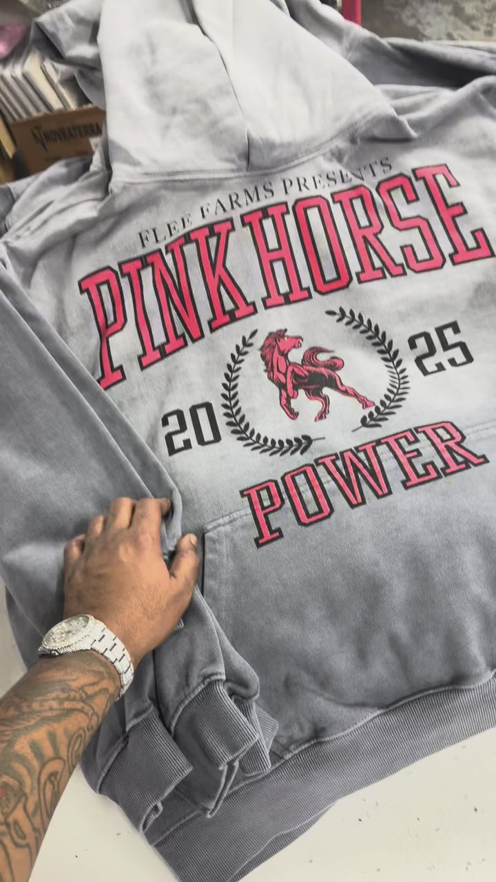 Peach | Pink Horse Power Hoodie